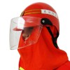 橘色森林消防头盔 消防员安全帽 森林防火防震头盔