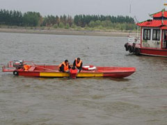 哈尔滨太平海事处与兴龙客运公司联合开展2018年度水上应急演练