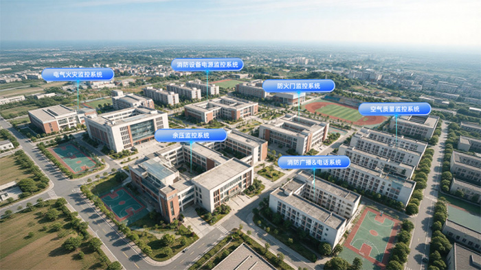 高新投三江校园消防解决方案护航「湖南大学科创港校区」
